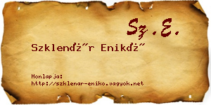 Szklenár Enikő névjegykártya